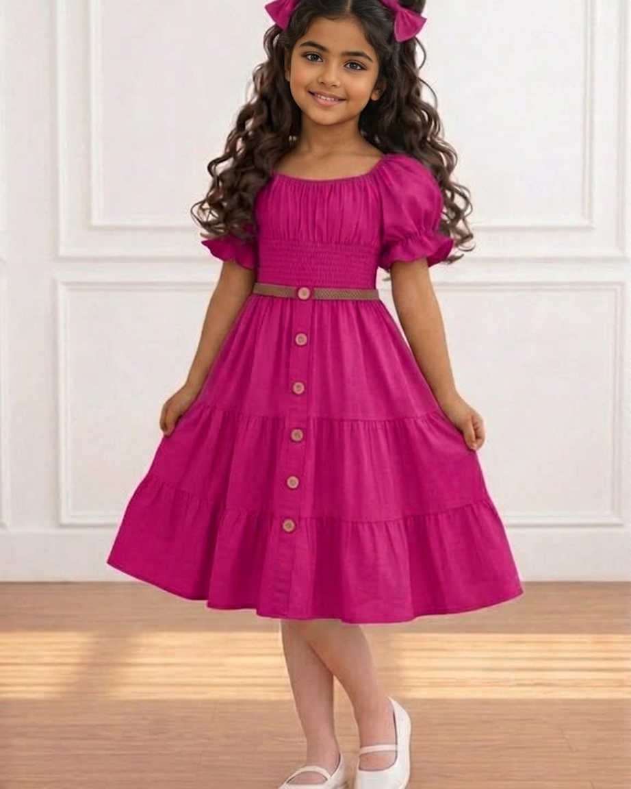 robe fushia fille